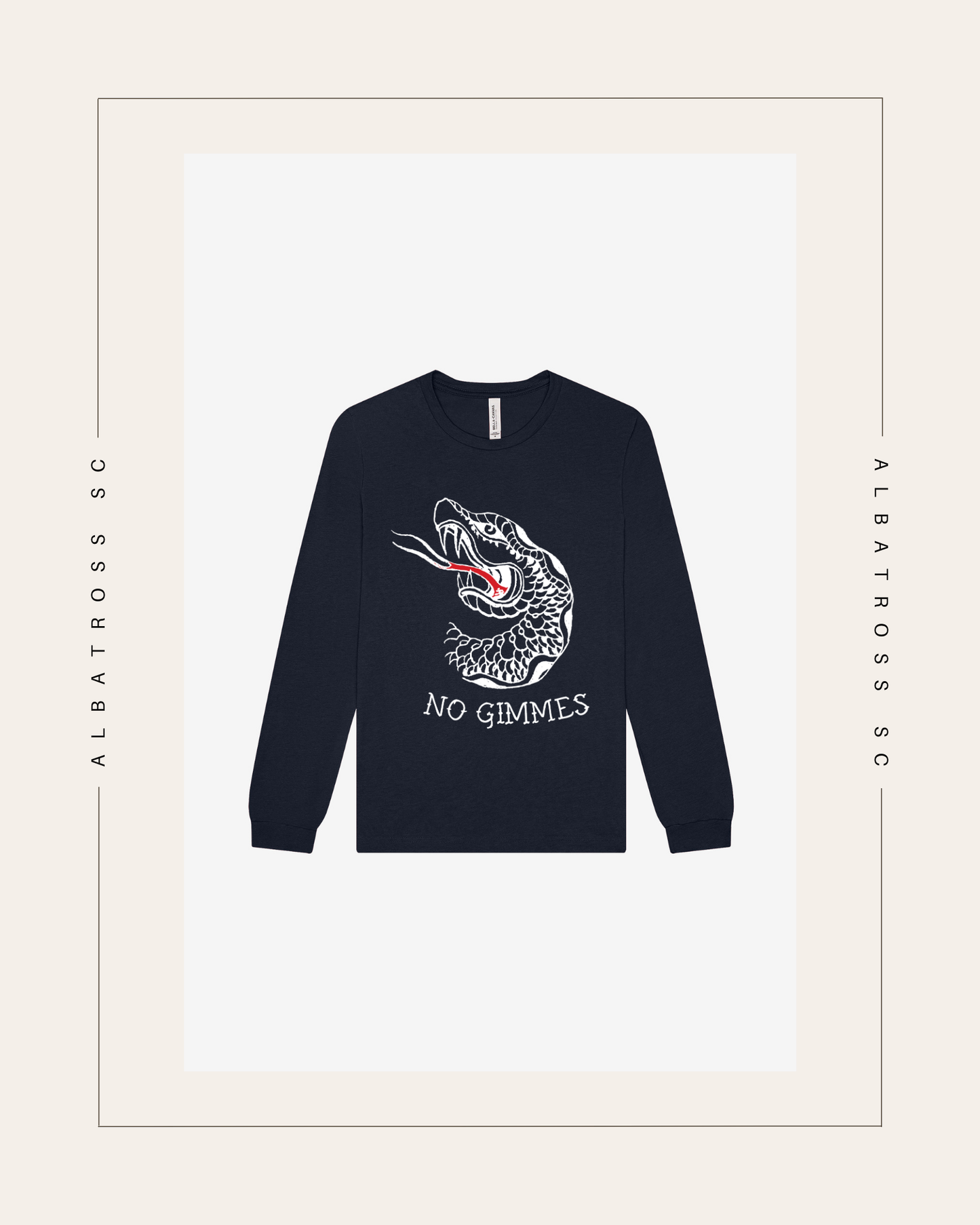 The Snake "No Gimmies!" Long Sleeve T