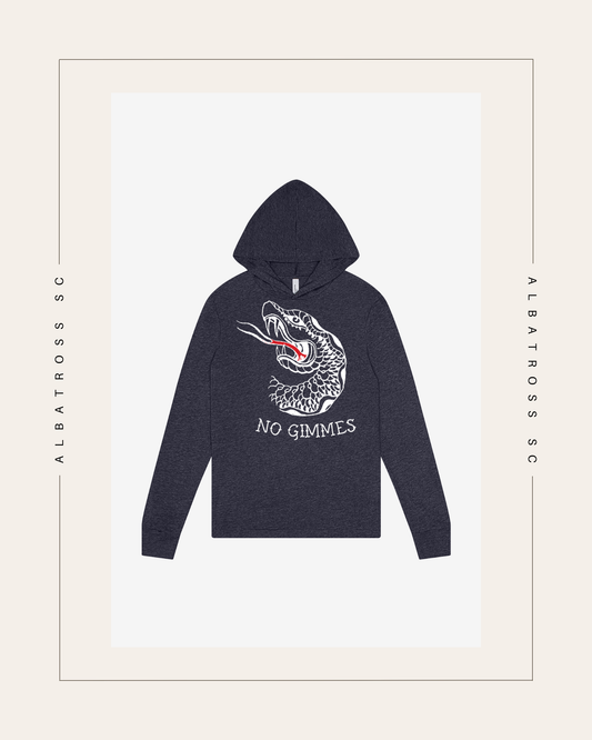 The Snake "No Gimmies" T-Shirt Hoodie